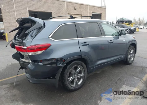 2017 Toyota Highlander Hybrid Limited Platinum из США, поврежденный, VIN 5TDDGRFH4HS027273
